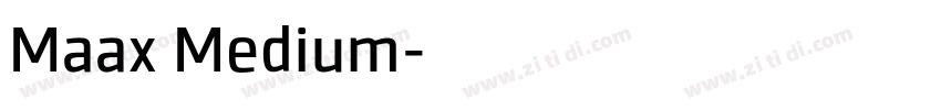 Maax Medium字体转换